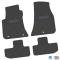 FlexTread 11-24 Dodge Challenger RWD Floor Mats (4pc) w/ Challenger Logo - Black / NGCV53027