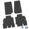 FlexTread 14-18 Jeep Wrangler JKU 4Dr Floor Mats (4pc) w/ Rubicon Logo NGTT05013