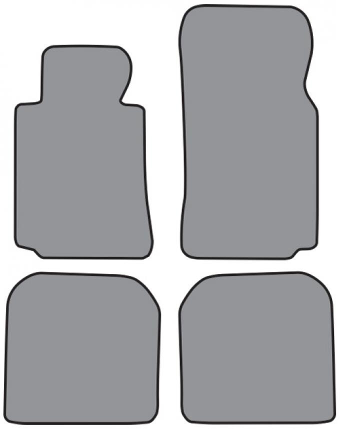 ACC 1997-2001 BMW 740i Floor Mat 4pc (A5323 A5323R) Cutpile
