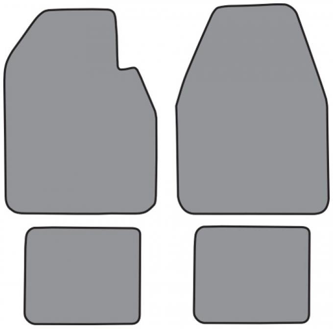 ACC 1962-1964 Plymouth Fury Auto Floor Mat 4pc (FM75F FM18R) Tuxedo