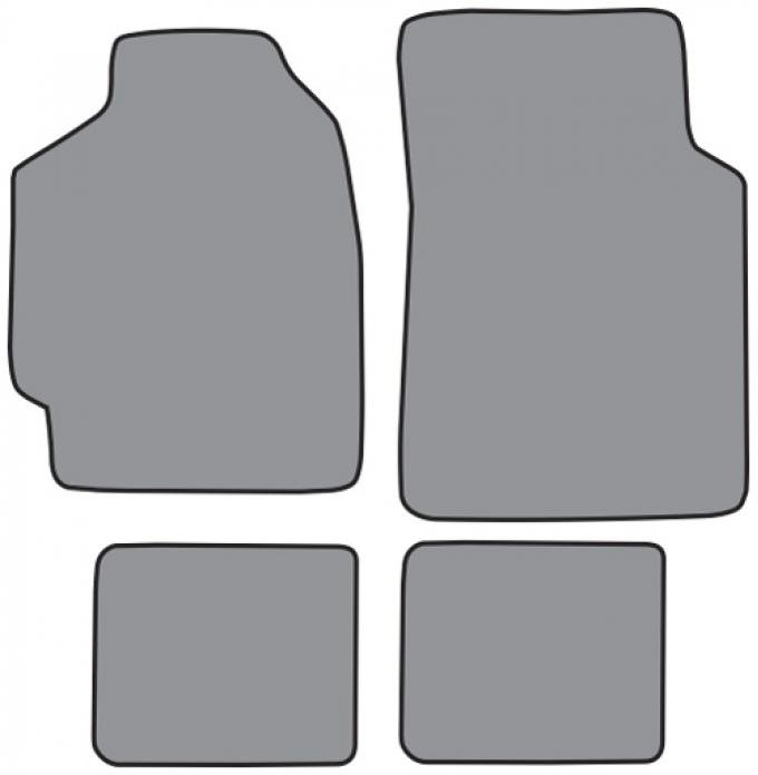 ACC 1988-1991 Honda CRX Floor Mat 4pc (A5164F FM18R) Cutpile