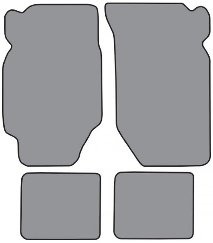 ACC 1982-1985 Honda Accord Auto Floor Mat 4pc (H530F FM18R) Cutpile