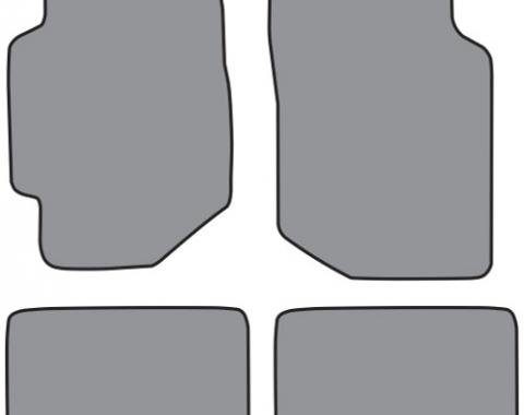ACC 1988-1989 Honda Civic 4DR Sedan Floor Mat 4pc (HO305F HO305R) Cutpile