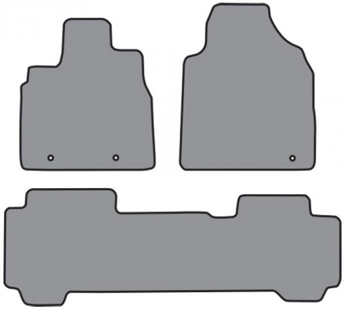 ACC 2006-2008 Honda Pilot 2pc Frts & 1pc Rr Floor Mat (P503 P503R) Cutpile