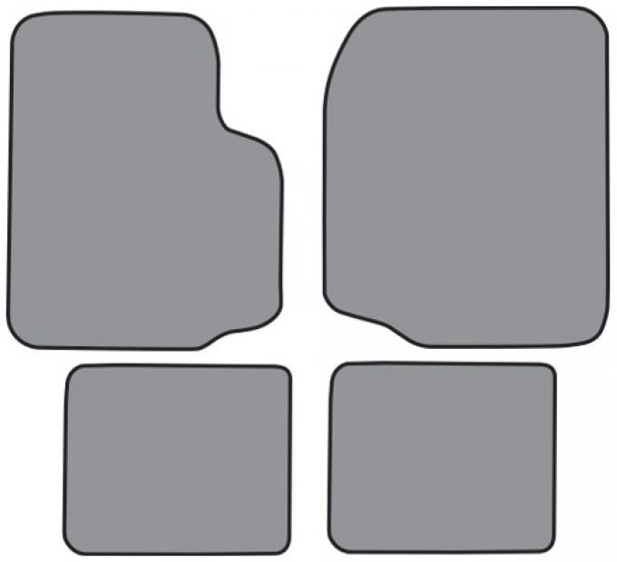 ACC 1987-1995 Jeep Wrangler Floor Mat 4pc (FM203F FM18R) Cutpile
