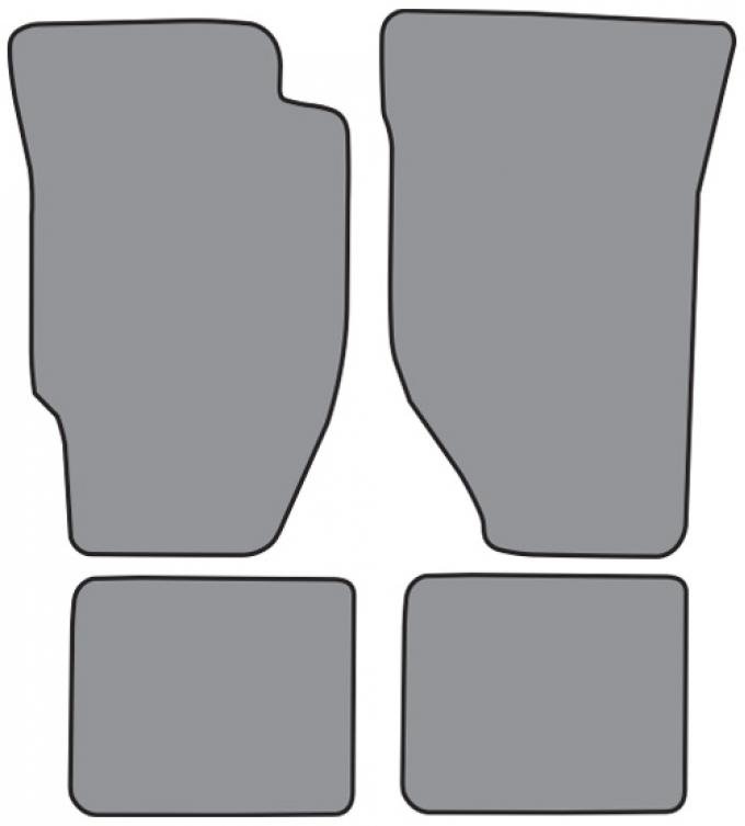 ACC 1986-1989 Honda Accord Auto Floor Mat 4pc (H663F FM18R) Cutpile