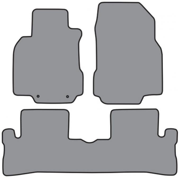 ACC 2009-2014 Nissan Cube 2pc Frts & 1pc Rr Floor Mat (P612 P612R) Cutpile