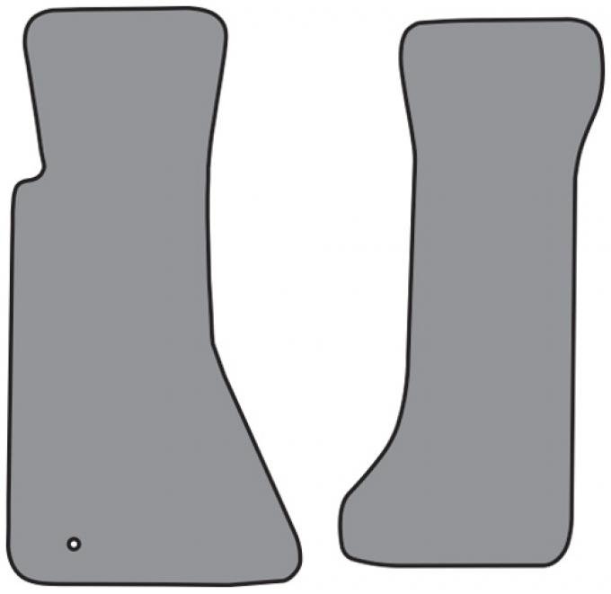 ACC 1994-1996 Chevrolet Corvette Floor Mat without Heel Pad 2pc (FM77) Cutpile