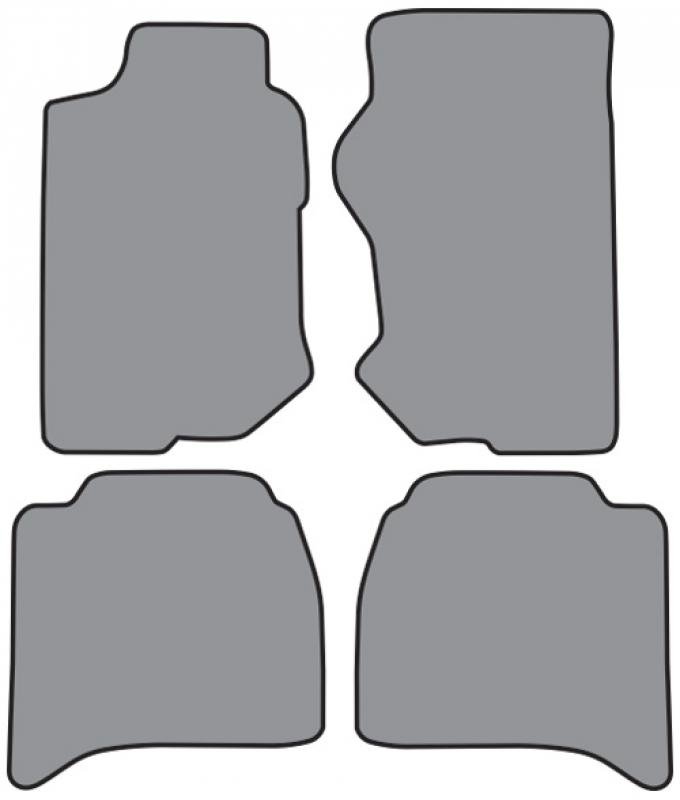 ACC 1998-2002 Isuzu Rodeo Floor Mat 4pc (P548 P548R) Cutpile