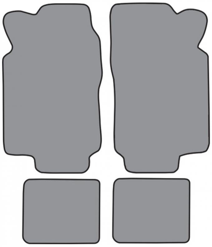 ACC 1979-1982 Honda Prelude Floor Mat 4pc (H303F FM18R) Cutpile