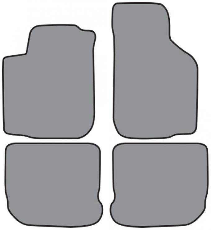 ACC 1999-2000 Volkswagen Golf Floor Mat 4pc (FM218 FM218R) Cutpile