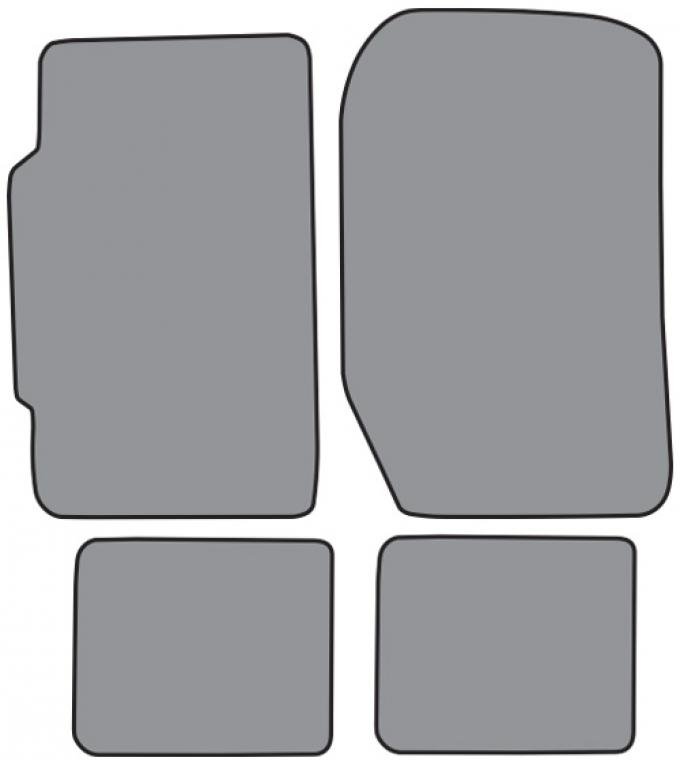 ACC 1986-1987 Honda Prelude Floor Mat 4pc (H543F FM18R) Cutpile