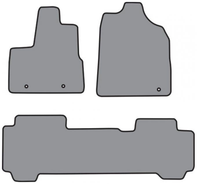 ACC 2003-2004 Honda Pilot 2pc Frts & 1pc Rr Floor Mat (P646 P503R) Cutpile