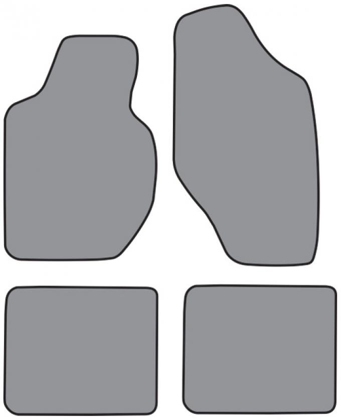 ACC 1980-1984 Toyota Tercel Floor Mat 4pc (A5109F FM18R) Cutpile