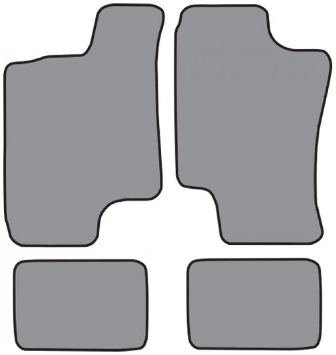 ACC 1991-1996 Saturn SL2 Floor Mat 4pc (FM135 FM135R) Cutpile