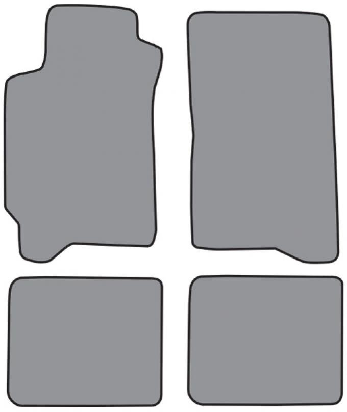 ACC 1993-2000 Subaru Impreza Floor Mat 4pc (A5340F FM18R) Cutpile