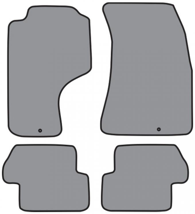 ACC 1989-1998 Nissan 240SX Floor Mat 4pc (FM416F FM416R) Cutpile