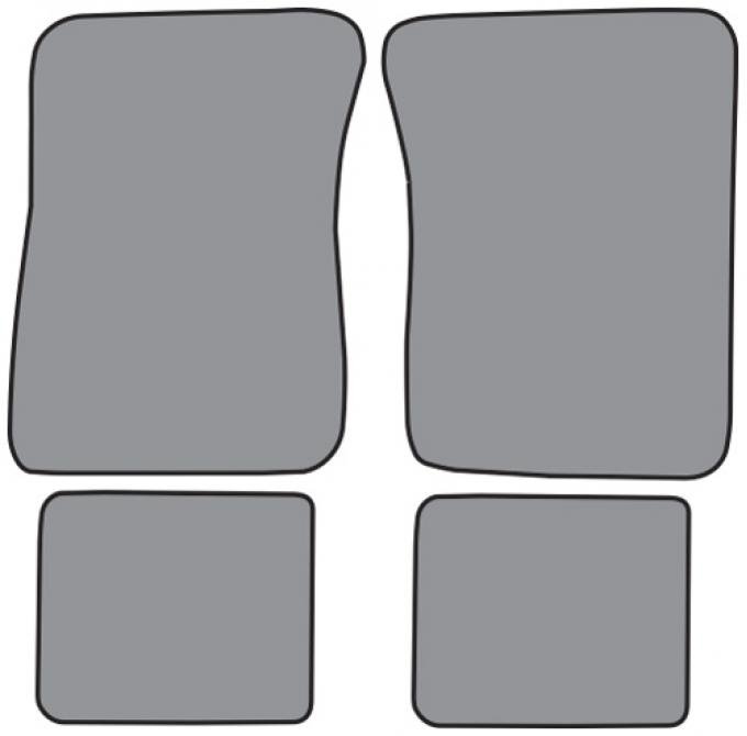 ACC 1986-1991 Oldsmobile Delta 88 Royale Floor Mat 4pc (FM104F FM18R) Cutpile