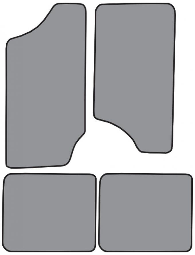 ACC 1995-2005 Chevrolet Blazer Floor Mat 4pc (FM100F FM18R) Cutpile