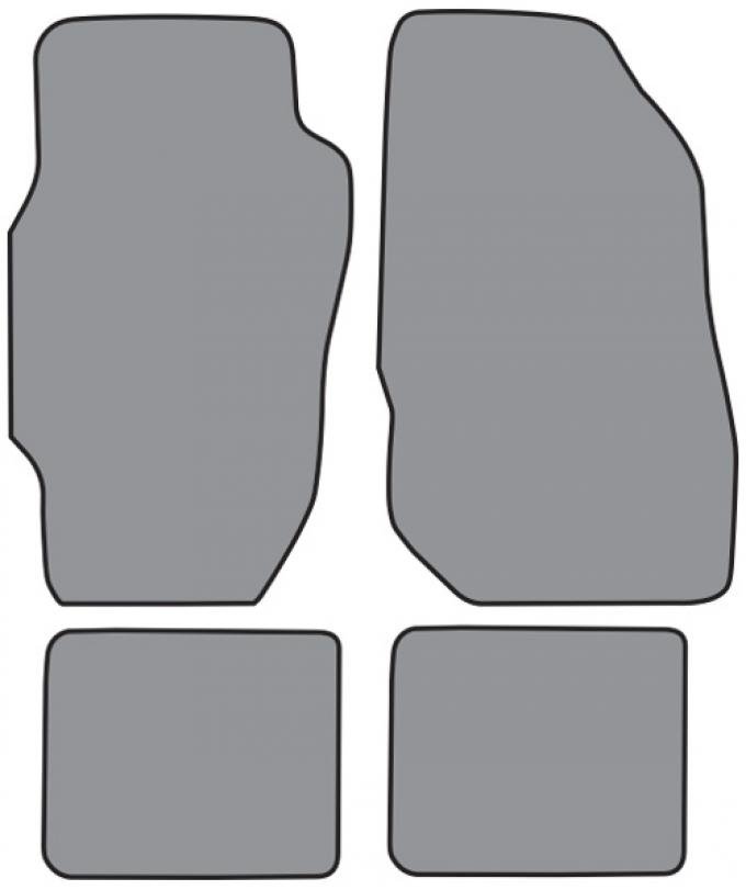 ACC 1986-1989 Honda Accord 5spd Floor Mat 4pc (H662F FM18R) Cutpile