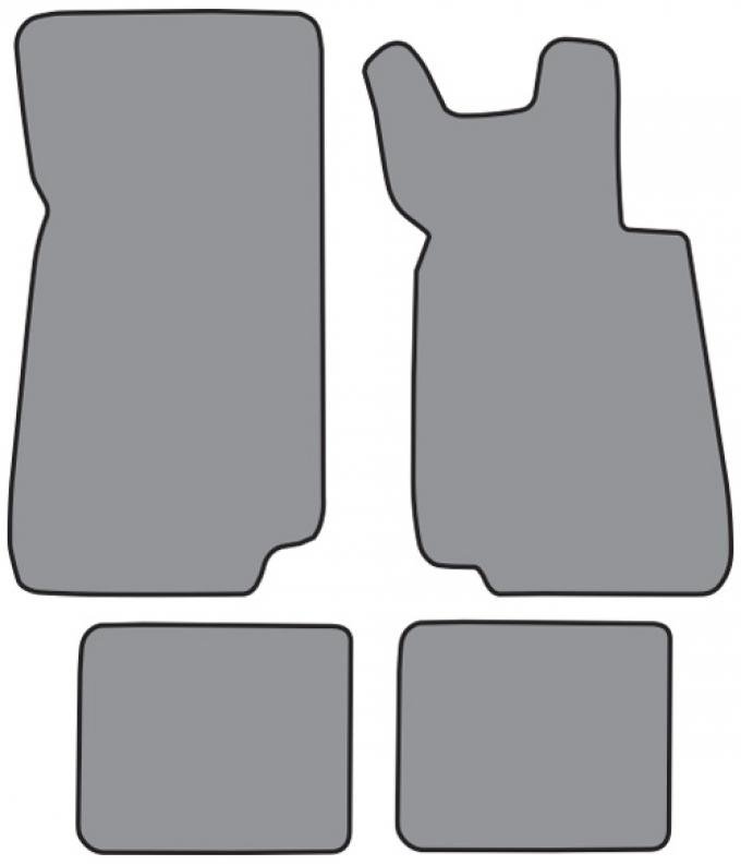 ACC 1988-1991 BMW M3 Floor Mat 4pc (BM533F FM18R) Cutpile