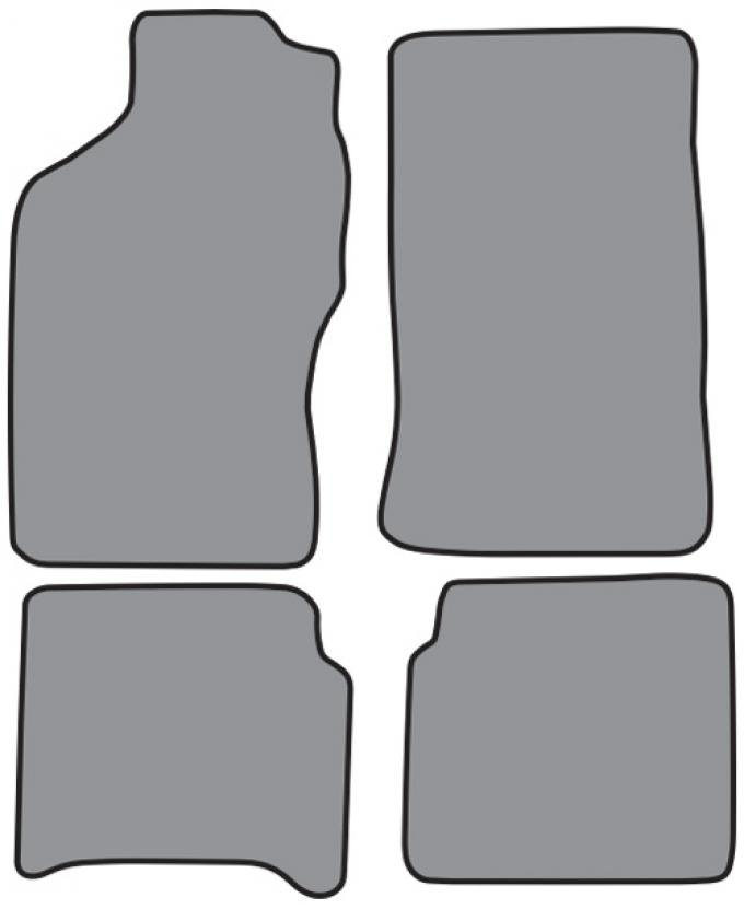 ACC 1995-2000 Toyota Tacoma Ext Cab Floor Mat 4pc (FM160 FM160R) Cutpile