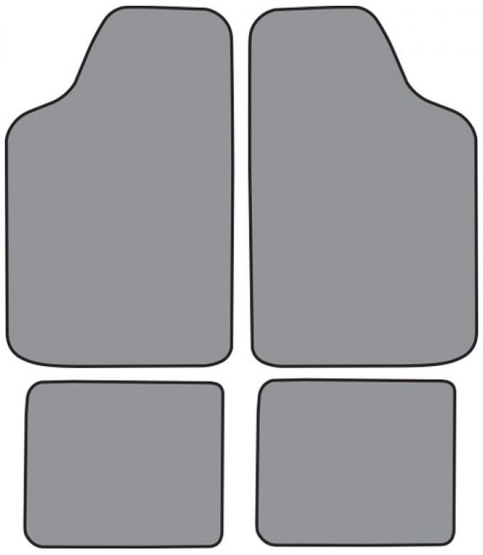 ACC 1978-1980 Ford Fiesta Floor Mat 4pc (FO254F FM18R) Cutpile