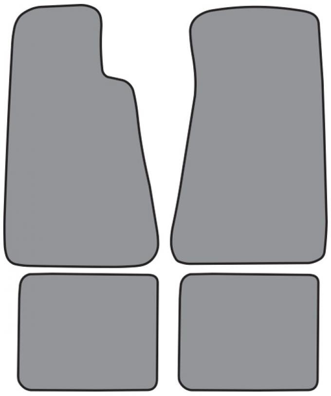 ACC 1994-1996 Chevrolet Impala Floor Mat without Snaps 4pc (FM89F FM89R) Cutpile