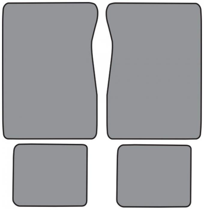 ACC 1973 Chevrolet K30 Pickup Crew Cab Floor Mat 4pc (FM10F FM18R) Loop