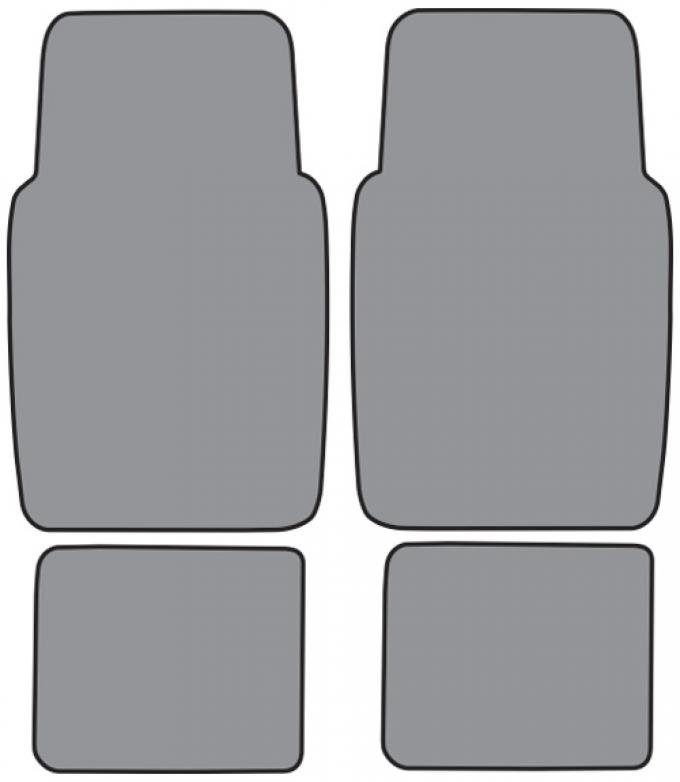 ACC 1991-1996 Ford Escort Floor Mat 4pc (FM152F FM18R) Cutpile