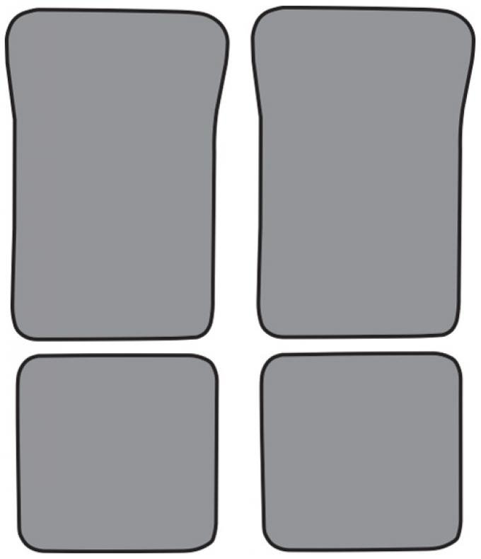 ACC 1992-1993 Cadillac DeVille 4DR Sedan Front Wheel Drive Floor Mat 4pc (FM177 FM177R) Cutpile