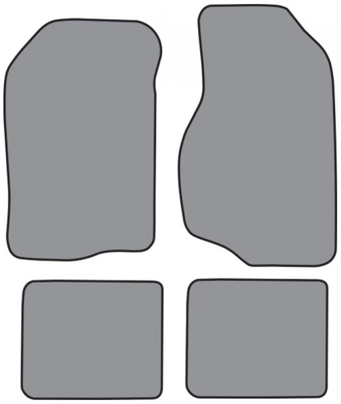 ACC 1984-1988 Dodge 600 Floor Mat 4pc (A5147F FM18R) Cutpile