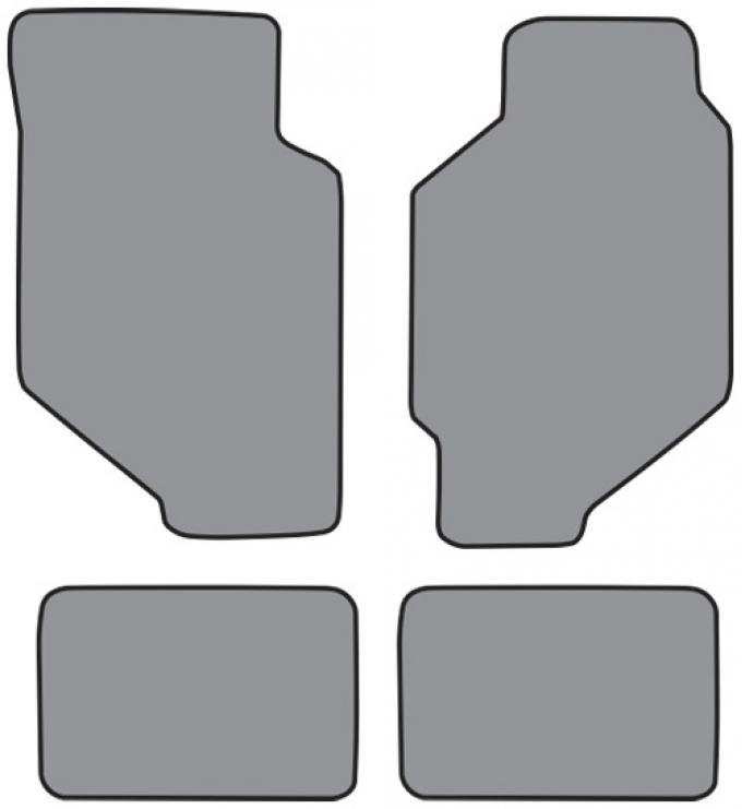 ACC 1988-1991 Honda Civic 4DR Wagon Floor Mat 4pc (HO307F HO307R) Cutpile