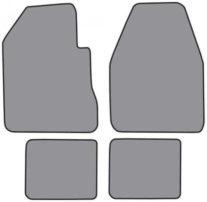 ACC 1962-1964 Plymouth Belvedere 4spd Floor Mat 4pc (FM76F FM18R) Tuxedo