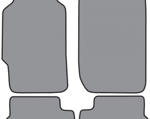 ACC 1988-1991 Honda Prelude Floor Mat 4pc (H666 H666R) Cutpile