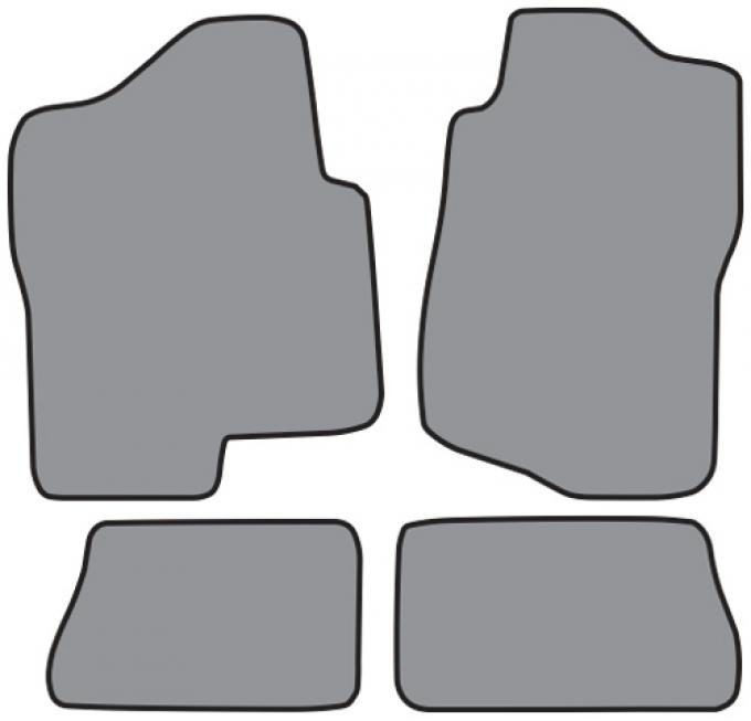 ACC 2007-2013 Chevrolet Silverado 1500 Crew Cab Floor Mat 4pc (FM330 FM330R) Cutpile