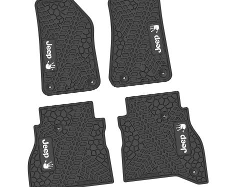 FlexTread 20-24 Jeep Gladiator Floor Mats (4pc) w/ JEEP Wave Logo NGTT45052