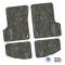 FlexTread 97-06 Jeep Wrangler TJ & LJ Floor Mats (4pc) w/ Rubicon Logo NGTT44048