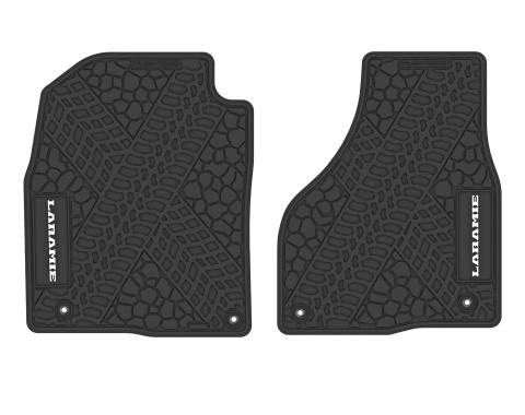 FlexTread 12-18 RAM 1500 & 19-24 RAM 1500 Classic Floor Mats (2pc) w/ Laramie Logo NGTT11056