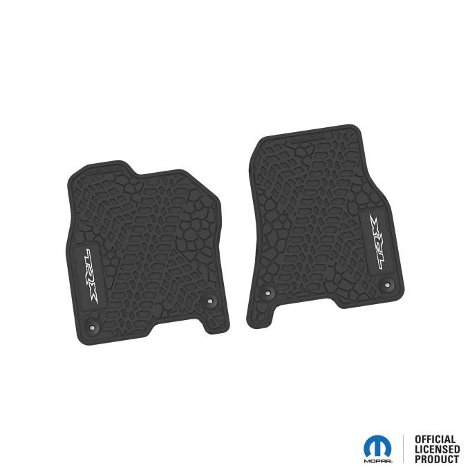 FlexTread 19-24 RAM 1500 Regular/Crew/Quad Cab Floor Mats w/ TRX Logo (2pc) *WILL NOT FIT 19-24 1500 CLASSIC STYLE CABS NGTT16021