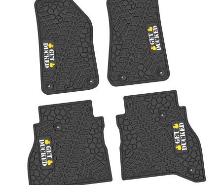 FlexTread 20-24 Jeep Gladiator Floor Mats (4pc) w/ Get Ducked Logo NGTT45054