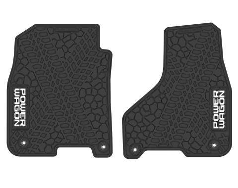 FlexTread 12-18 RAM 2500/3500 Floor Mats (2pc) w/ Power Wagon Logo NGTT13055