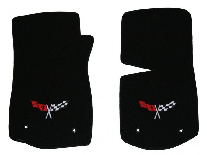 Lloyd Velourtex 2 Pc Front Mats, 960 Black, Logo 819026