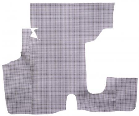  Ford Fairlane Trunk Mat Vinyl, Large Plaid 21V, 1957-1958