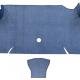 ACC 1967-1968 Ford Mustang Fastback Trunk Kit Floor Only Trunk Mat Loop