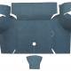 ACC 1967-1968 Ford Mustang Coupe Trunk Kit Floor Only Trunk Mat Loop