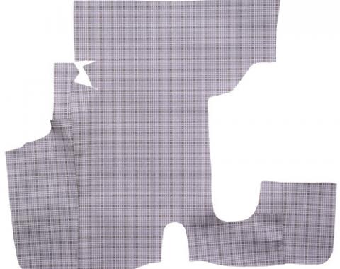 Ford Fairlane Trunk Mat Vinyl, Large Plaid 21V, 1957-1958