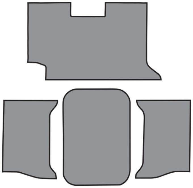 ACC 1962-1964 Chevrolet Impala Trunk Mat 2DR Convertible in Carpet with Pad Loop
