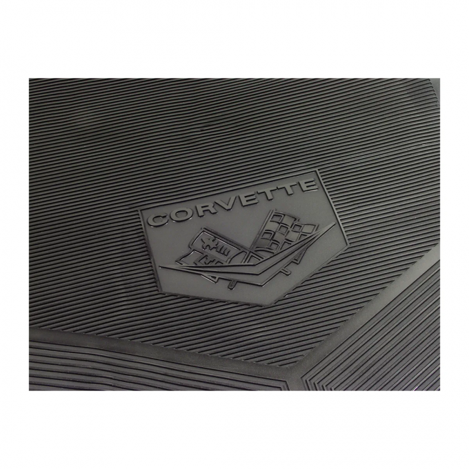 Corvette Rubber Mats, Black, 1961