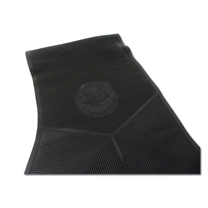 Corvette Rubber Mats, Black, 1956-1957